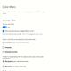 Windows 10 Setting for the color filters